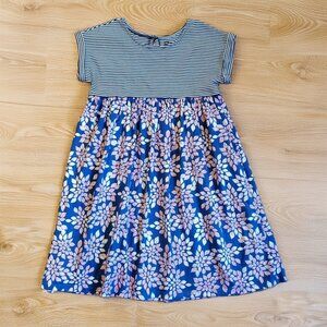 Tea Collection Striped Floral Dress Size 12